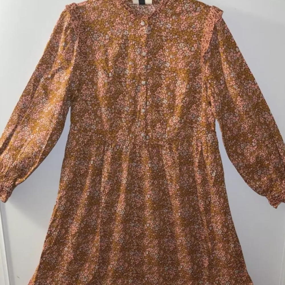 UNIVERSAL THREAD FLORAL PRINT RUFFLE DRESS - Picture 5 of 6